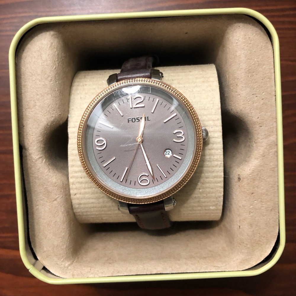 Jacqueline Three Hand Leather Watch